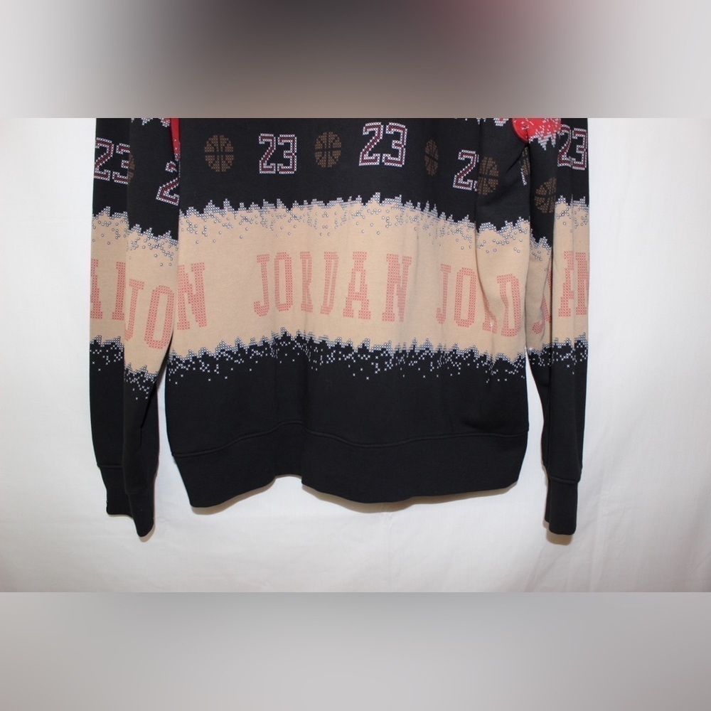 Men’s Air Jordan Basketball Holiday Fleece Crewneck Sweatshirt Size XL - Picture 8 of 12